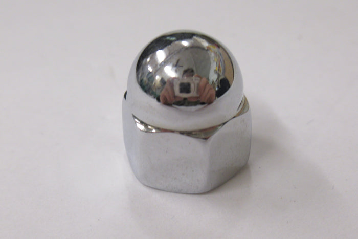 06-0550 3/8" UNF Chrome Domed Nut Triumph Norton BSA UK Made