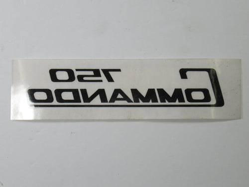 06-2020 Decal Norton 750 Commando black UK MADE vinyl peel and stick