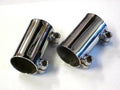 06-3991 Norton crossover pipe clamps Roadster Interstate OEM UK Made pair