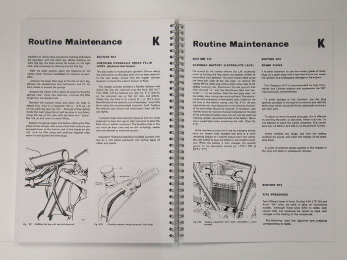 06-5146 Norton Commando 750 850 workshop manual 1970 71 72 73 74 service book OEM UK Made