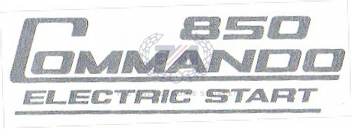 06-6389 decal Electric start 1975 Norton Commando silver vinyl