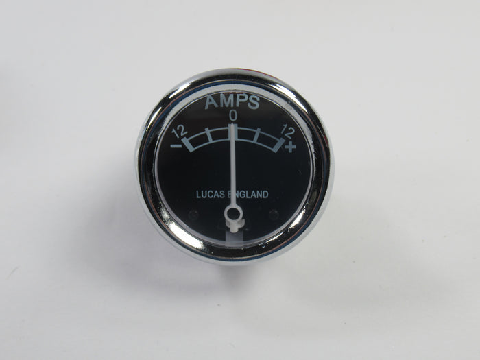 1 3/4" Lucas Ammeter amp meter Triumph Norton BSA 1 3/4" 12-0-12 Amp 12V 99-0567