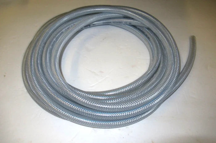 1' foot fuel line Herco braided 1/4" ID 1/2" OD motorcycle auto gas vinyl hose