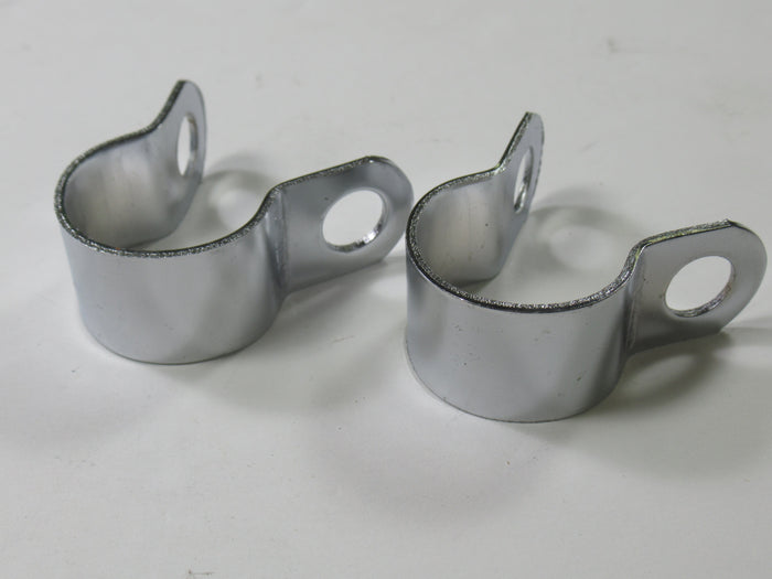 1" handlebar Mirror Clamp chrome motorcycle NOS Dixie Distributing clamps