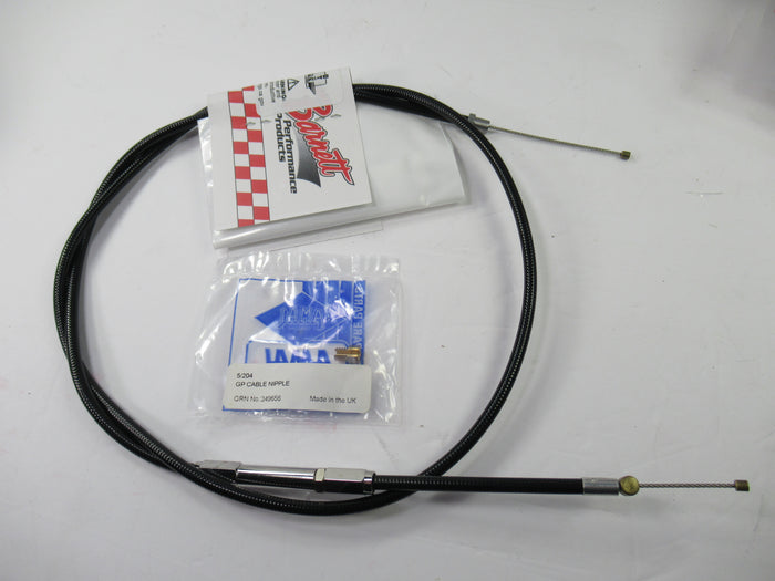1 Throttle cable 40" Amal 1 1/2" GP carb cable with brass cable nipple 5/204