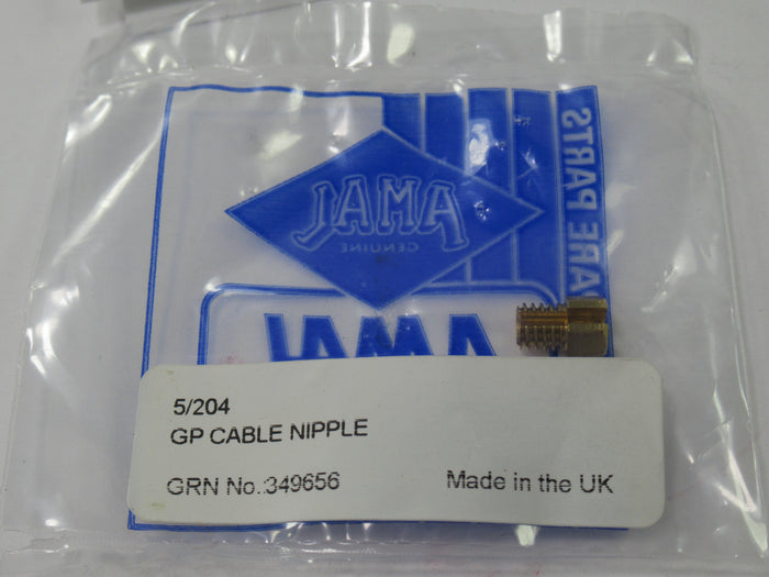 1 Throttle cable 40" Amal 1 1/2" GP carb cable with brass cable nipple 5/204