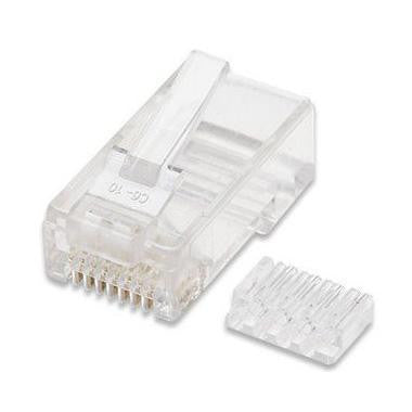 100 Conectores Rj45 Para Cables UTP Cat6 con Guia
