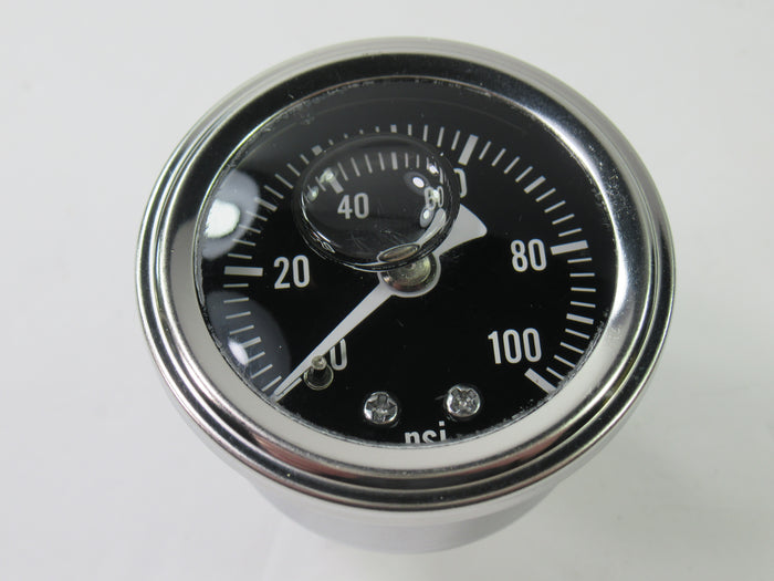 1.5" Oil pressure gauge PSI 0-100psi / bar Black face Anti-Vibration Glycerin