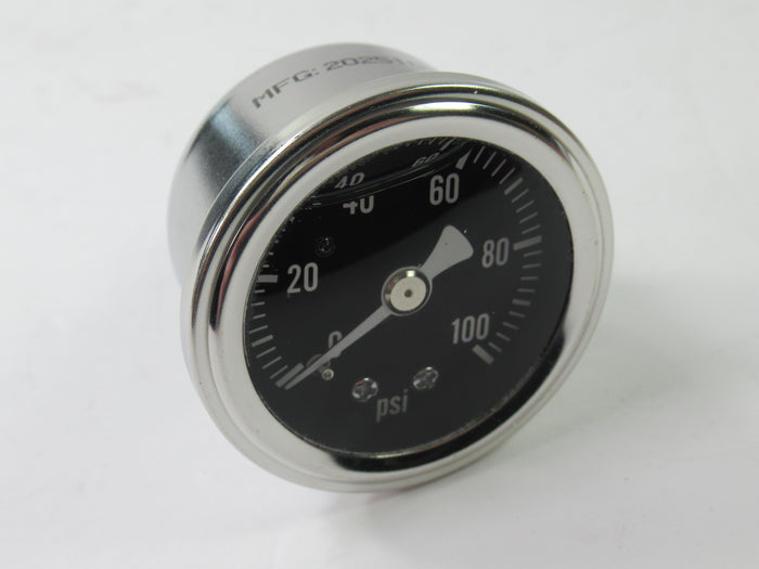 1.5" Oil pressure gauge PSI 0-100psi / bar Black face Anti-Vibration Glycerin