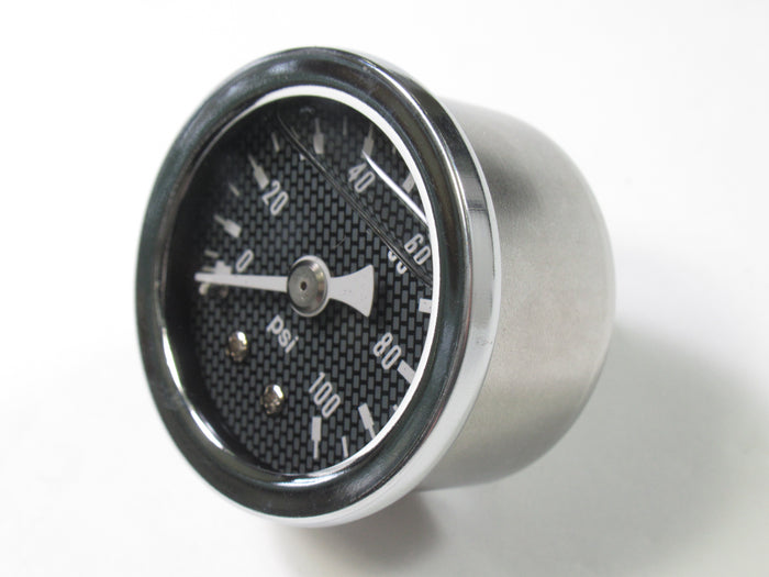 1.5" Oil pressure gauge PSI 0-100psi / bar Black face Anti-Vibration Glycerin