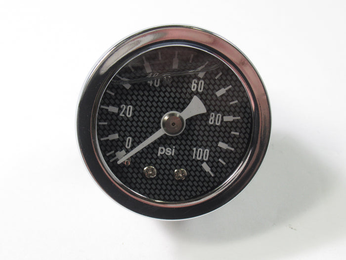 1.5" Oil pressure gauge PSI 0-100psi / bar Black face Anti-Vibration Glycerin