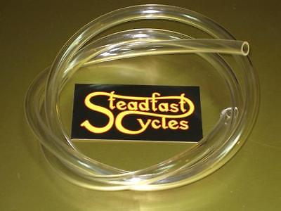 3' foot piece PVC fuel line clear 1/4" ID motorcycle scooter petrol gas tube