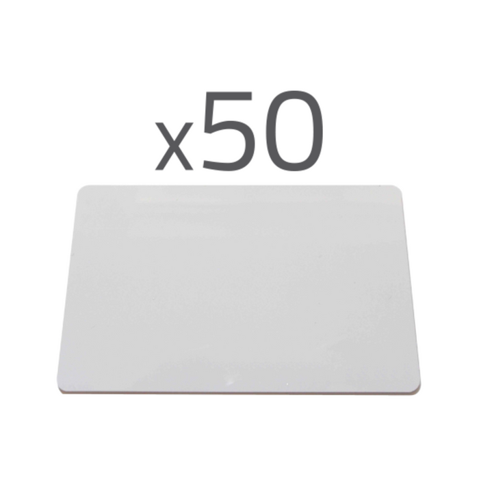 50x Tarjeta de proximidad - ID por radiofrecuencia - Apta para impresoras de tarjetas