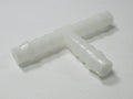 5/16" Fuel T white polyurethane fuel barb Tee motorcycle automotive gas line