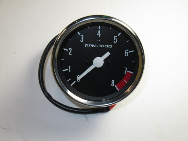 60-7223 Black Face tach gage 4:1 ratio tachometer Veglia Triumph T140 1978 1979