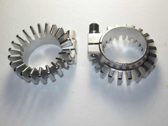 71-0216 Stainless rossets clown collars 1 3/4" Triumph 650 T120 TR6