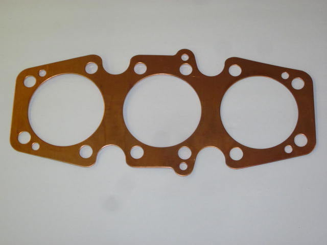 71-4205 T150 T160 Trident copper head gasket annealed Triumph triple headgasket  Thin