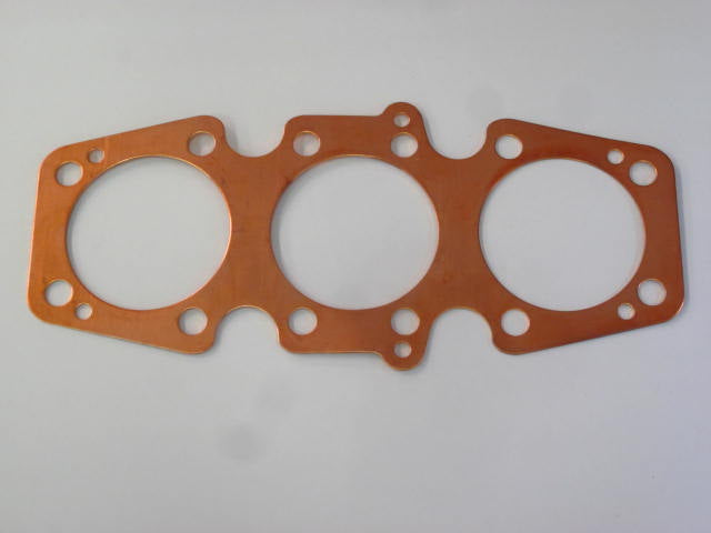 71-4205 T150 T160 Trident copper head gasket annealed Triumph triple headgasket  Thin