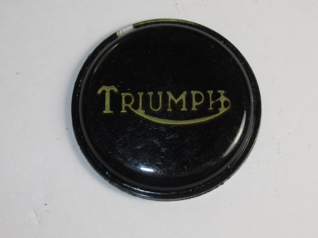 83-8656 T140 TR7 tank top badge UK Made Oil in Frame 750 Twin