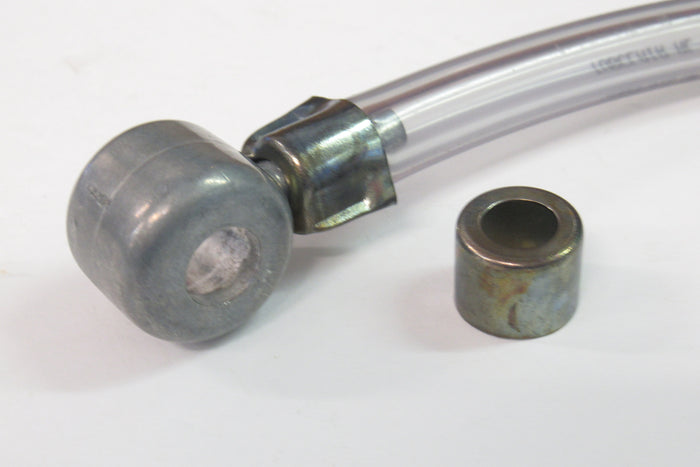 90-8098 fuel line with single banjo gas pipe assembly and ferrule