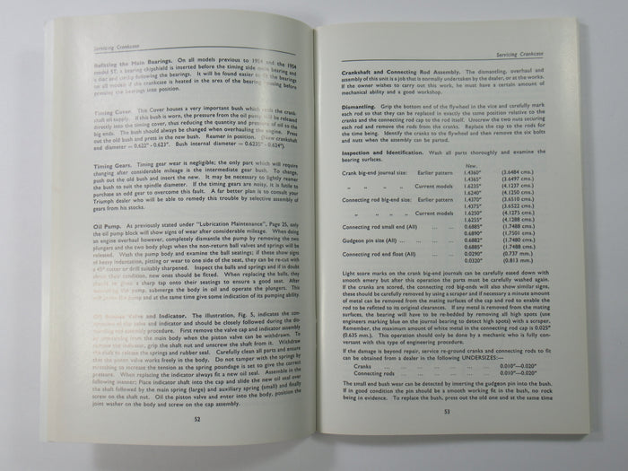 99-0836 Triumph workshop manual instruction UK Made
