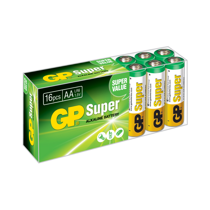 AA, LR06 SUPER ALCALINA - Caja de 16und.