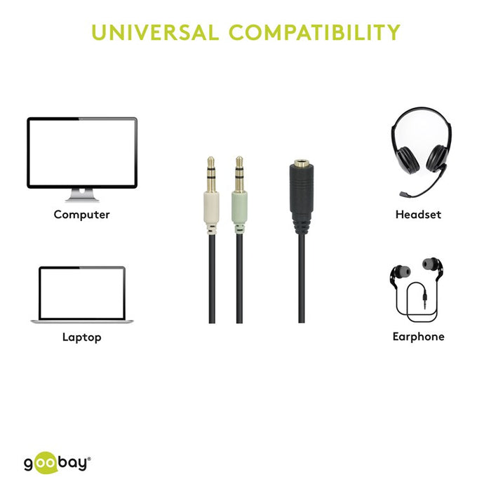 Adaptador de audio (auriculares > portátil)