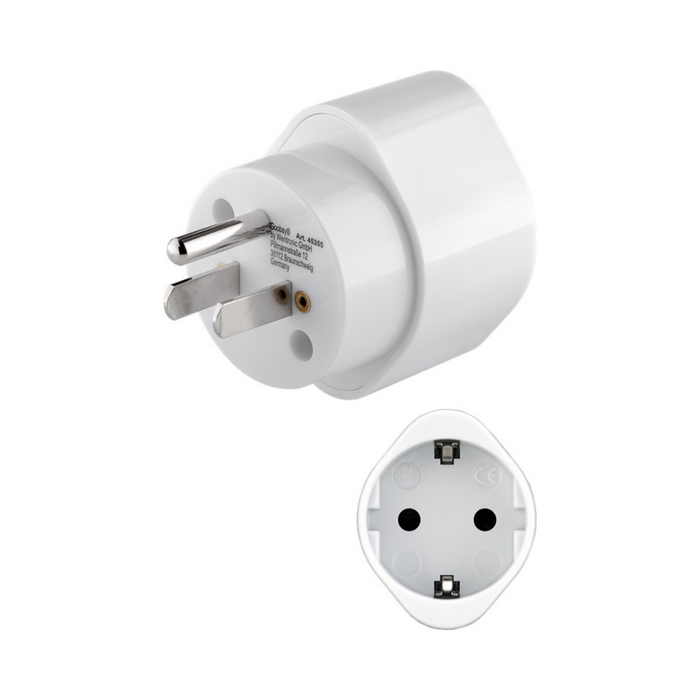 Adaptador de Enchufe Goobay Europa a EE.UU. y Japón Schuko 15 A