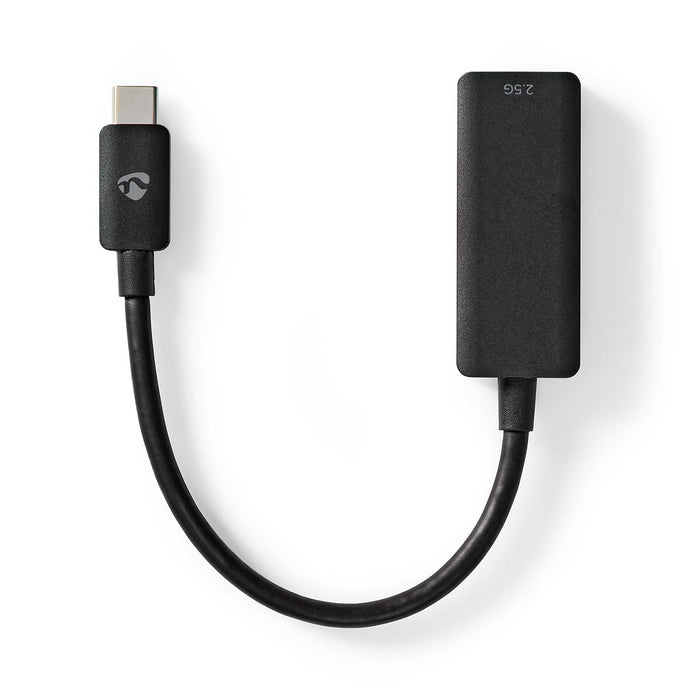 Adaptador de Red USB-C a RJ45 2.5G Ethernet | USB 3.2 Gen 1 2.5 Gbps | Negro