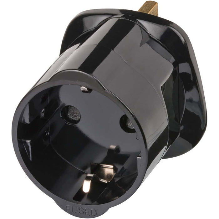 Adaptador de viaje Schuko a enchufe UK con fusible Brennenstuhl