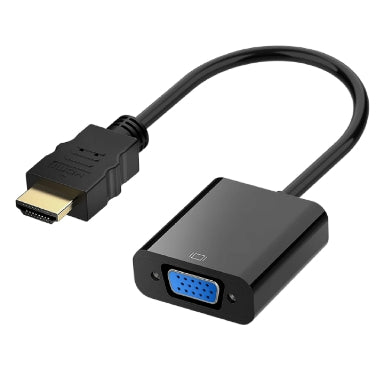ADAPTADOR HDMI A VGA M/H 10 cm + AUDIO 3,5 cm