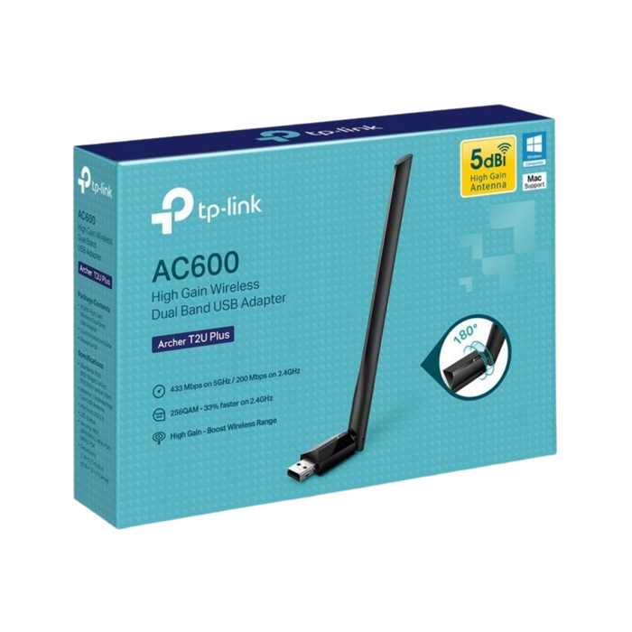 Adaptador USB Wi-Fi Doble Banda AC600 TP-Link Archer T2U