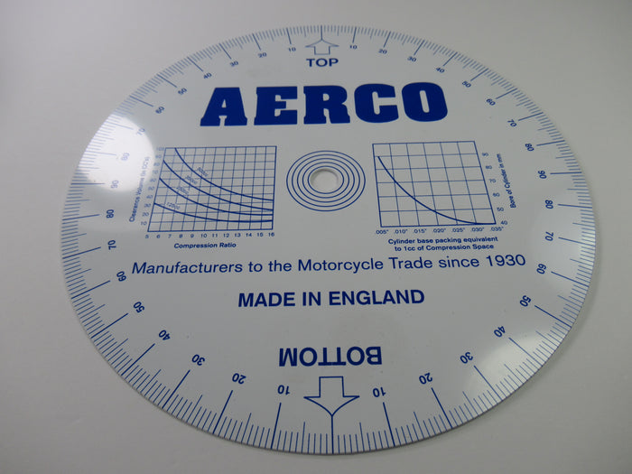 AERCO Degree wheel TDC disc Camshaft Timing wheel Triumph Norton BSA TDC