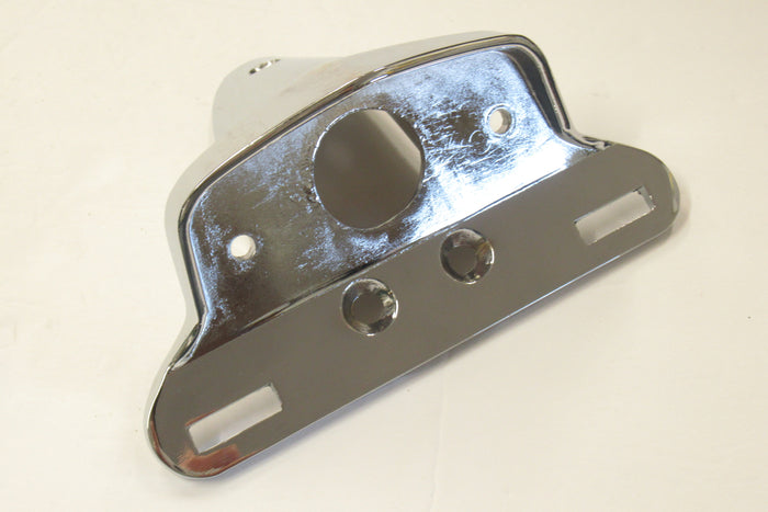 Alloy tail lamp light housing taillight bracket mount 12V Universal chopper Custom license plate