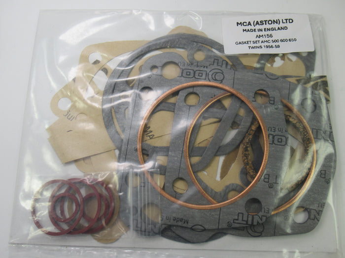 AM156 Matchless AJS GASKET SET AMC 500 600 650 TWINS 1956-59
