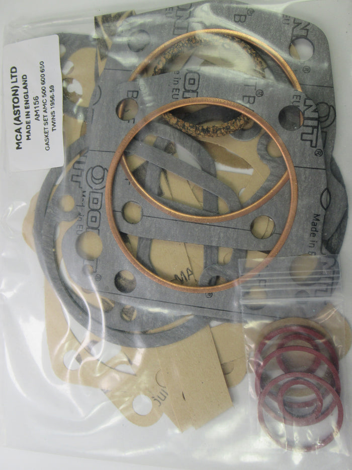 AM156 Matchless AJS GASKET SET AMC 500 600 650 TWINS 1956-59