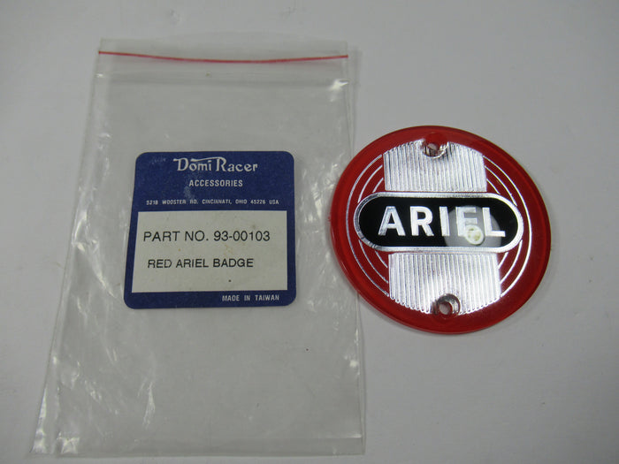 ARIEL square 4 NH VH FH models 1954 55 56 57 58 59 BADGE RED