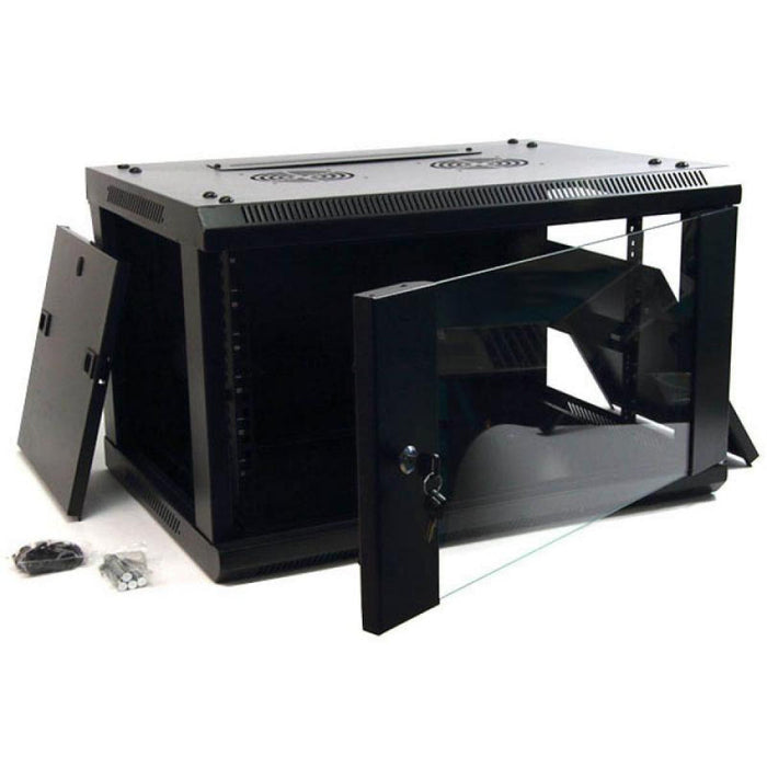 Armario Rack 19" Mural 6U de 60cm de fondo | Medidas de An (565mm) x Al (300mm) x Pr (600mm)