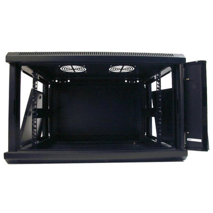 Armario Rack 19" Mural 9U Fondo 60 cm Puerta de Cristal