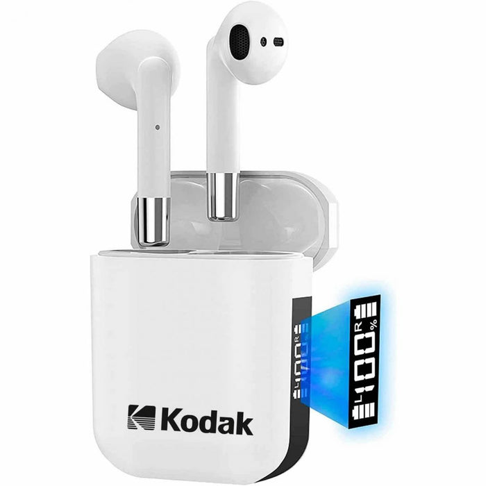 Auriculares Bluetooth Kodak Ultra 610S+ TWS con Estuche de Carga - Blanco