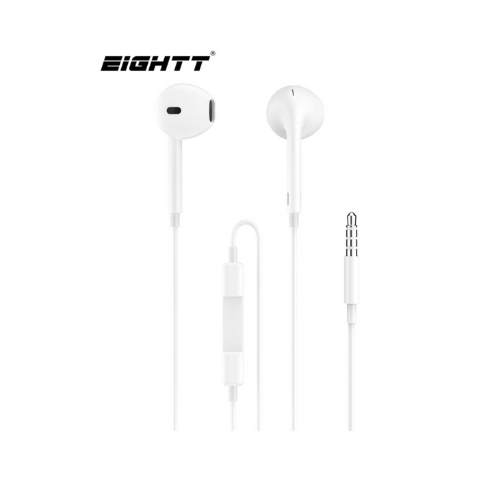 Auriculares con micrófono AP blancos Jack 3,5mm