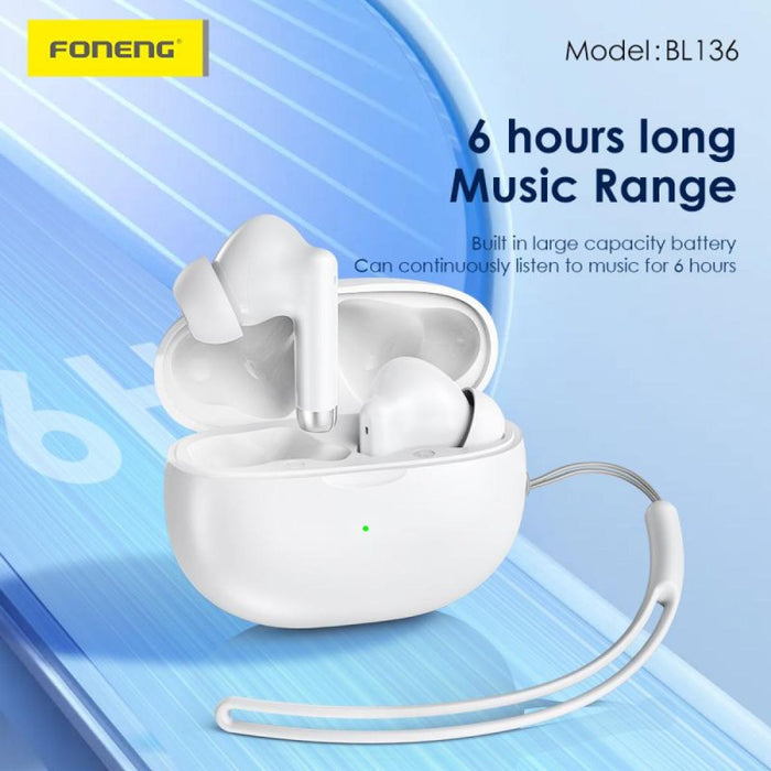 Auriculares Inalámbricos TWS Foneng BL136 con Cordón