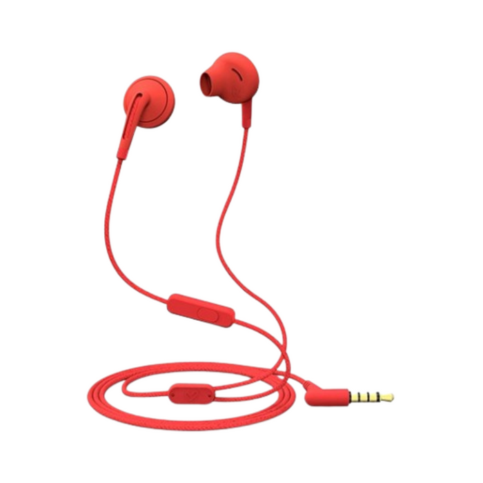 AURICULARES STYLE 2+ IN-EAR DEEP BASS MICRO, ROJO