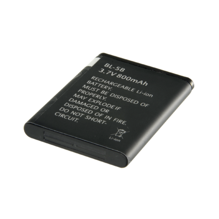 Batería de Respaldo Litio 3,7 V 900 mAh BL-5B para Paneles de Alarma
