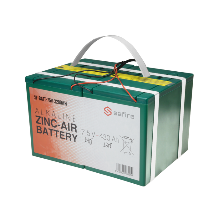 Batería Zinc-Aire Voltaje 7.5 V / Capacidad 3200 Wh