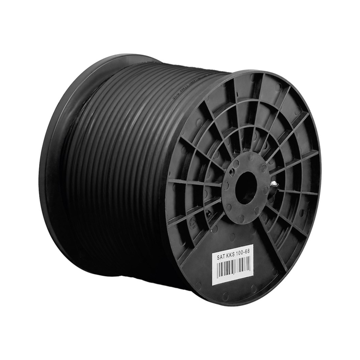 Bobina Cable Coaxial TV-SAT Exterior 100 dB Doble Blindaje - 100 m