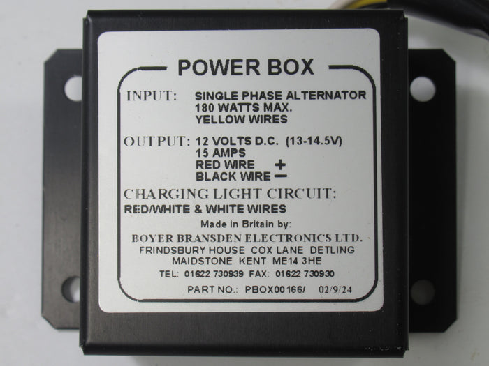 Boyer Power box single phase alternator 12 volt 180 watts
