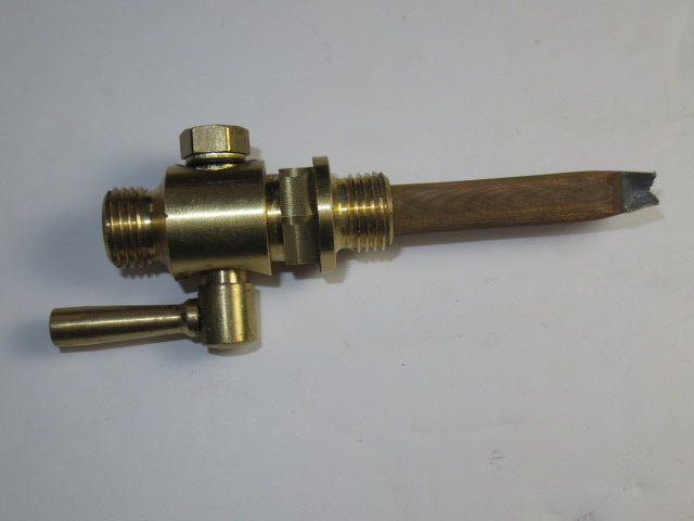 Brass petcock 1/4" x 1/4" Large bore with screen 82-3057