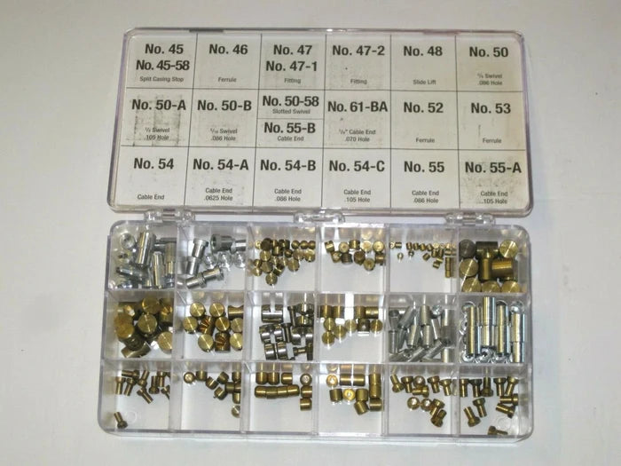 British Cable fitting assortment motorcycle clutch throttle brake cables set