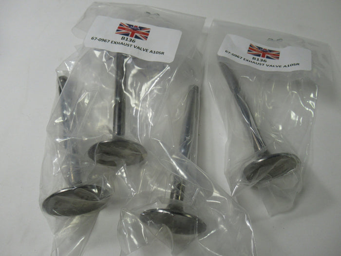 BSA A10 SR Valve set 67-0969  67-1551 V215 intake exhaust stainless UK Made